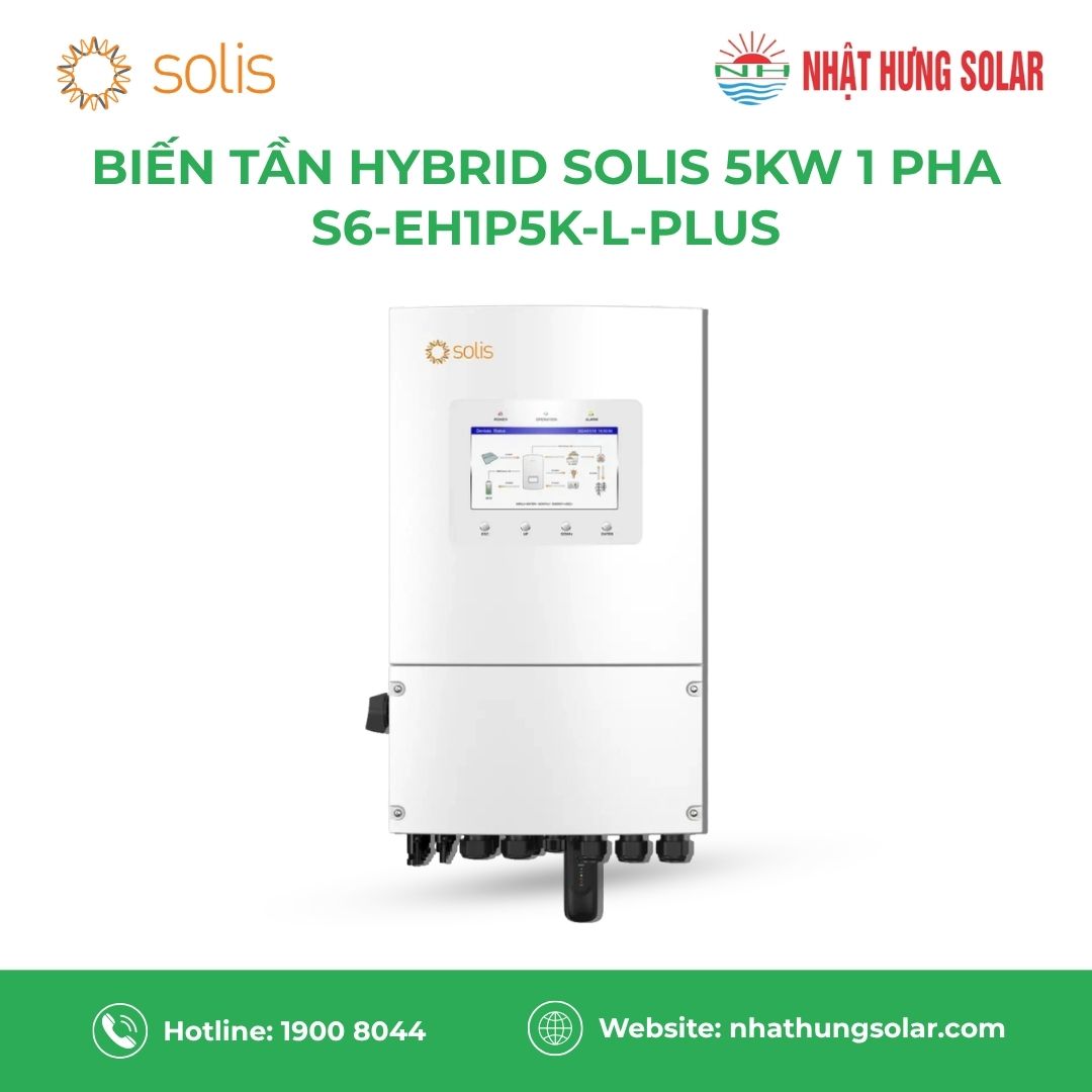 Biến tần hybrid Solis 5kW 1 pha (S6-EH1P5K-L-PLUS)