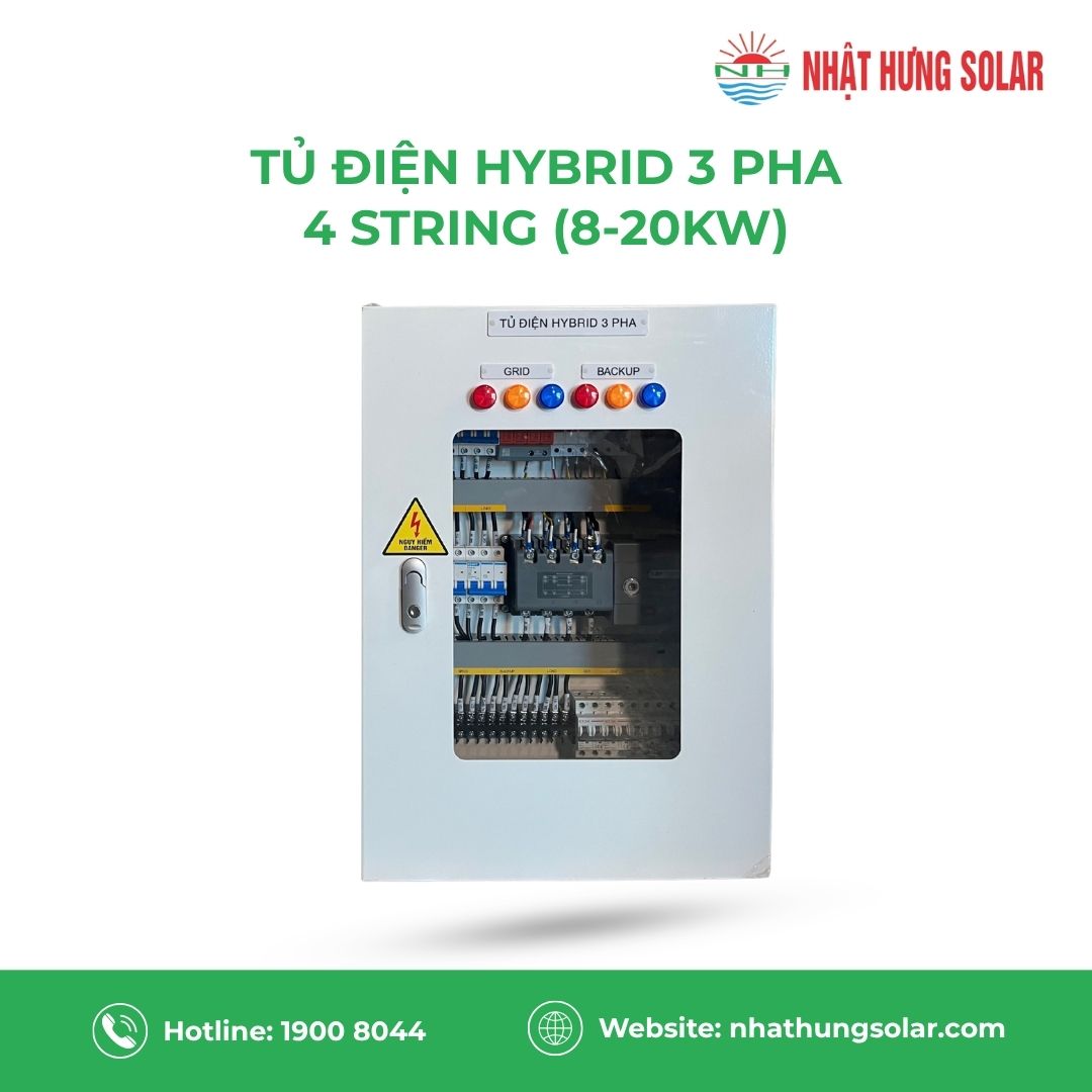 Tủ điện hybrid 3 pha (4 string 8-20KW)