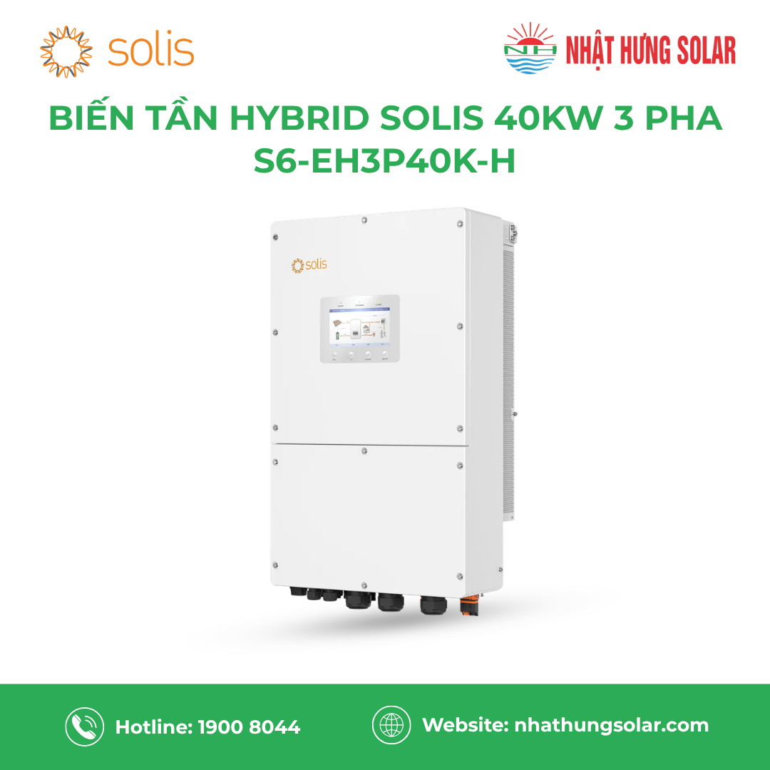 Biến tần hybrid Solis 40kW 3 pha áp cao (S6-EH3P40K-H)