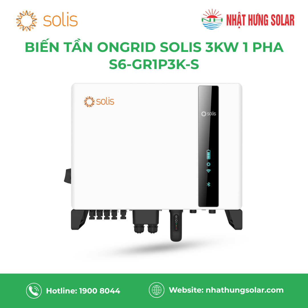 Ongrid Inverter Solis 3kW 1 pha (S6-GR1P3K-S)