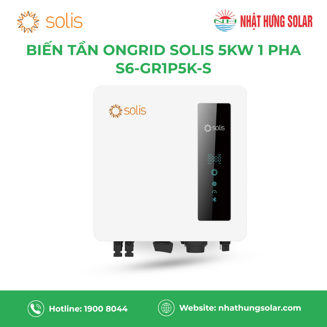 Ongrid Inverter Solis 5kW 1 pha (S6-GR1P5K-S)